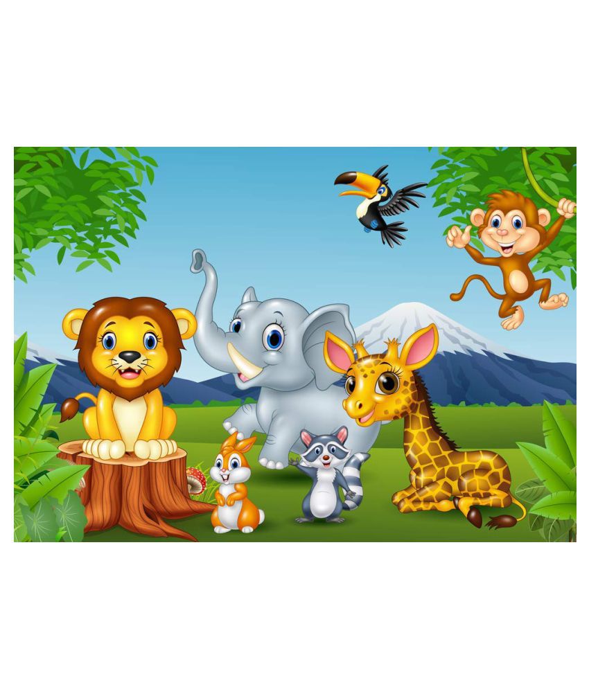 PRINT4ME Cartoon decor every room play school Paper Photo Wall Poster  Without Frame: Buy PRINT4ME Cartoon decor every room play school Paper  Photo Wall Poster Without Frame at Best Price in India