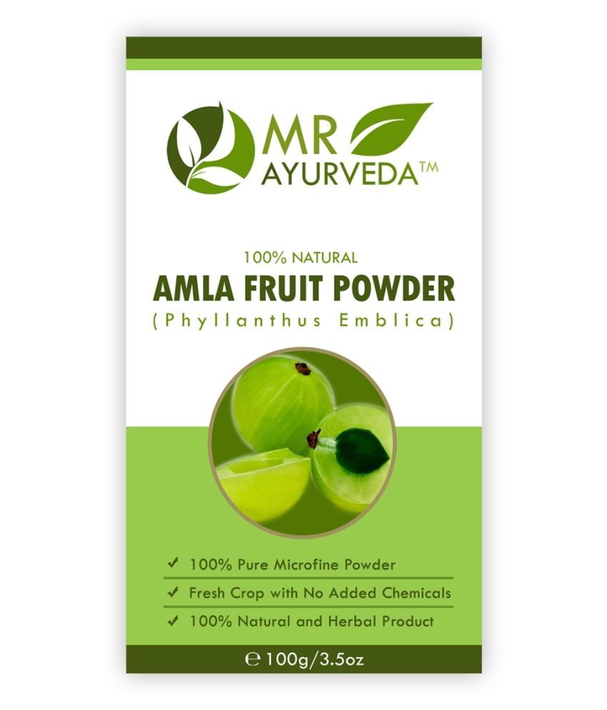 MR Ayurveda 100 Organic Tulsi Powder & Amla Powder Face Pack Masks 200
