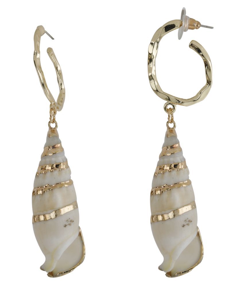     			SILVER SHINE  Unique Shell Design Earring For Girls and Women Jewellery