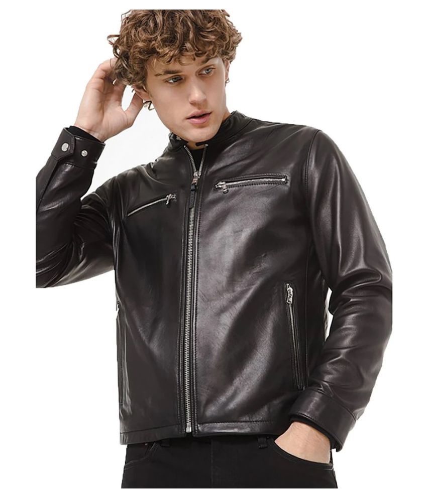 Universal Leather Garments Black Leather Jacket - Buy Universal Leather ...