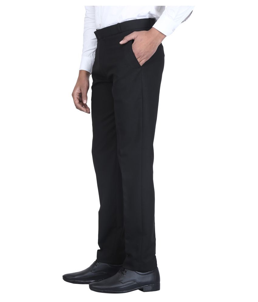 black pleated trousers mens