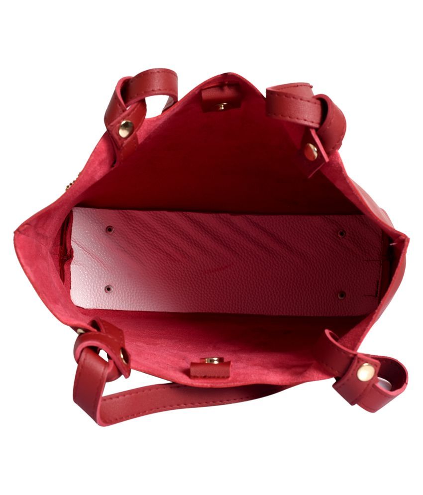 lino perros red handbag