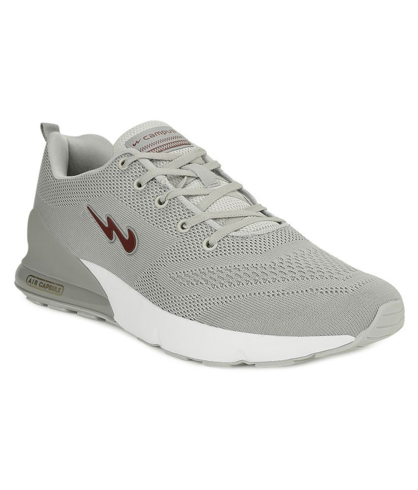 gray athletic shoes