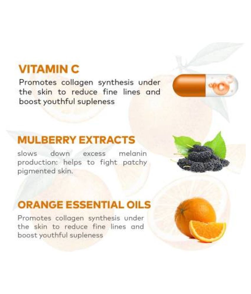 INDO CHALLENGE Vitamin C Night Serum with Hyaluronic Acid Vitamin E