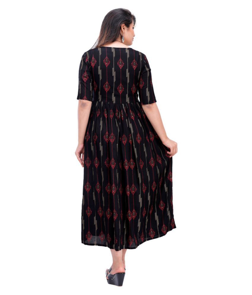 rayon frock kurti design