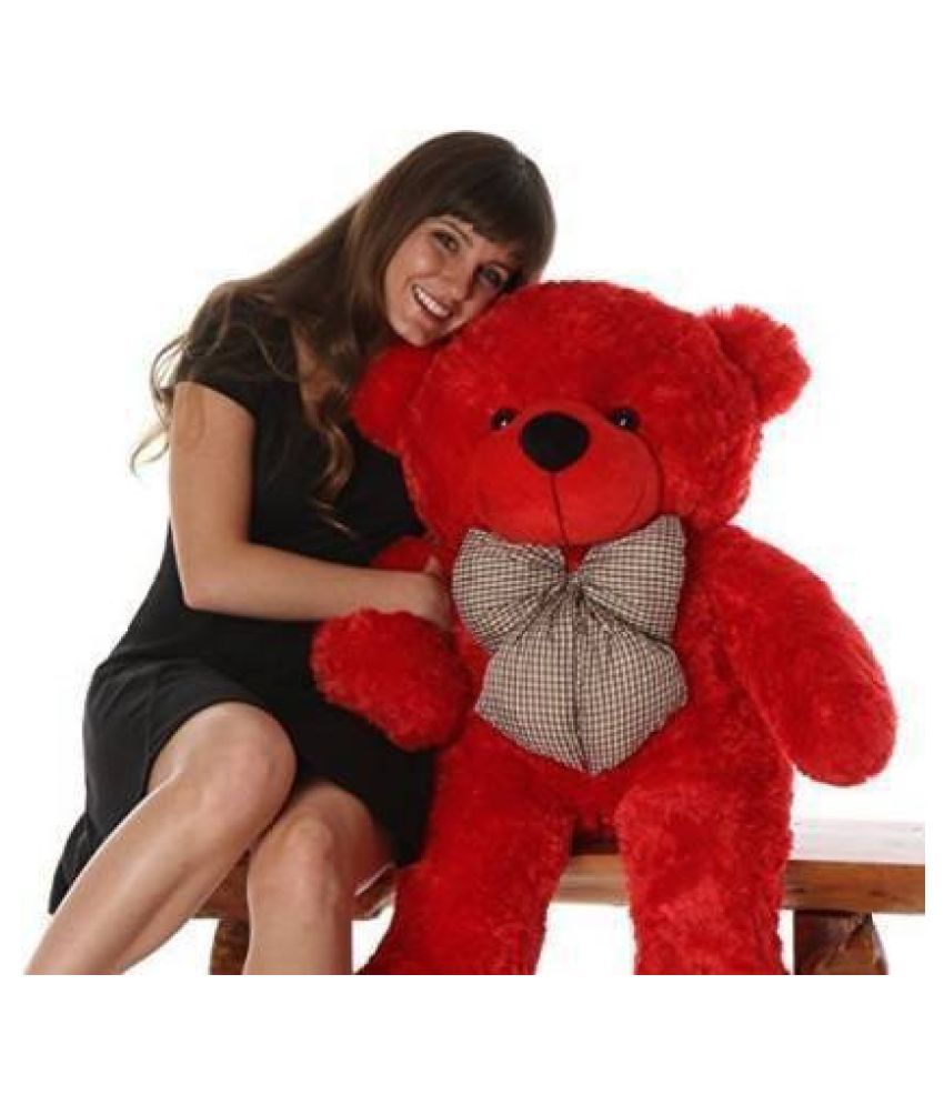 teddy bear image red colour