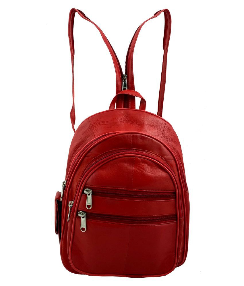 Aspen Leather RED Backpack