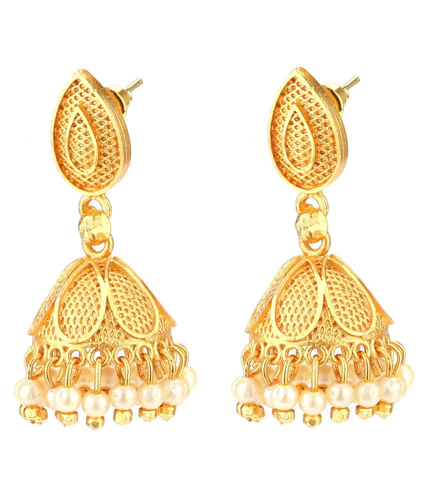 Gautam Combo of Trendy Gold plated Hoop Earrings Jewellery for Women ...