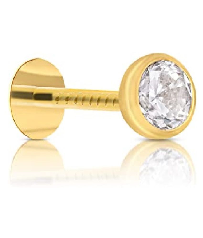 Kundli Gems - American Diamond nosepin with Gold Plated for Girls ...
