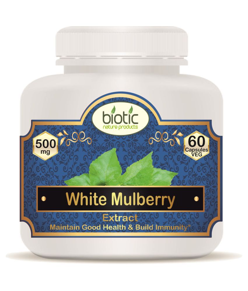     			Biotic White Mulberry Leaf Extract 500mg Capsule 60 no.s