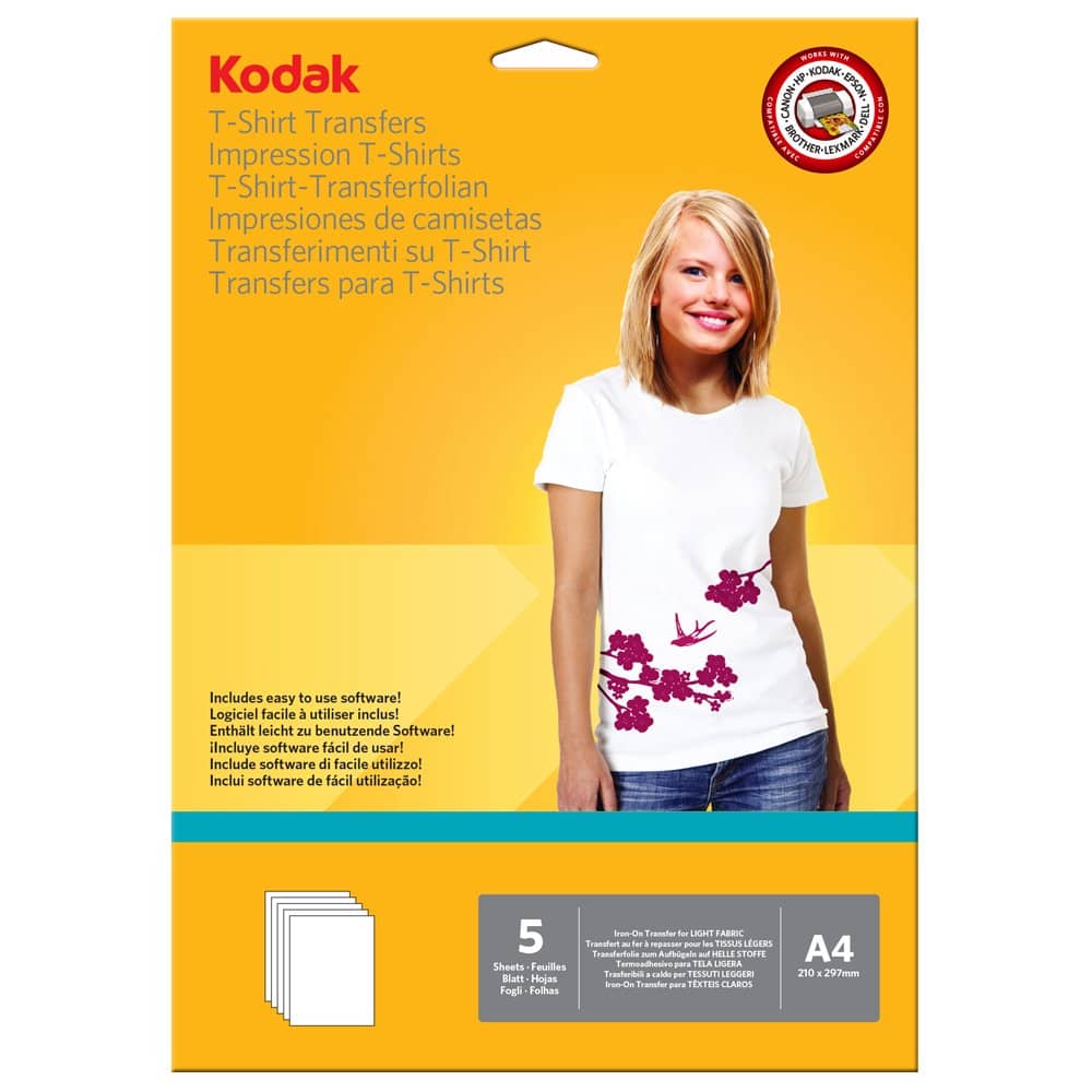 Kodak Inkjet T-Shirt Transfer Paper A4 