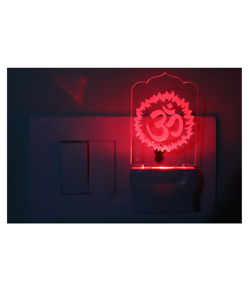     			AFAST Symbol Of Holy OM 3D Illusion LED Night Lamp Multi - Pack of 1