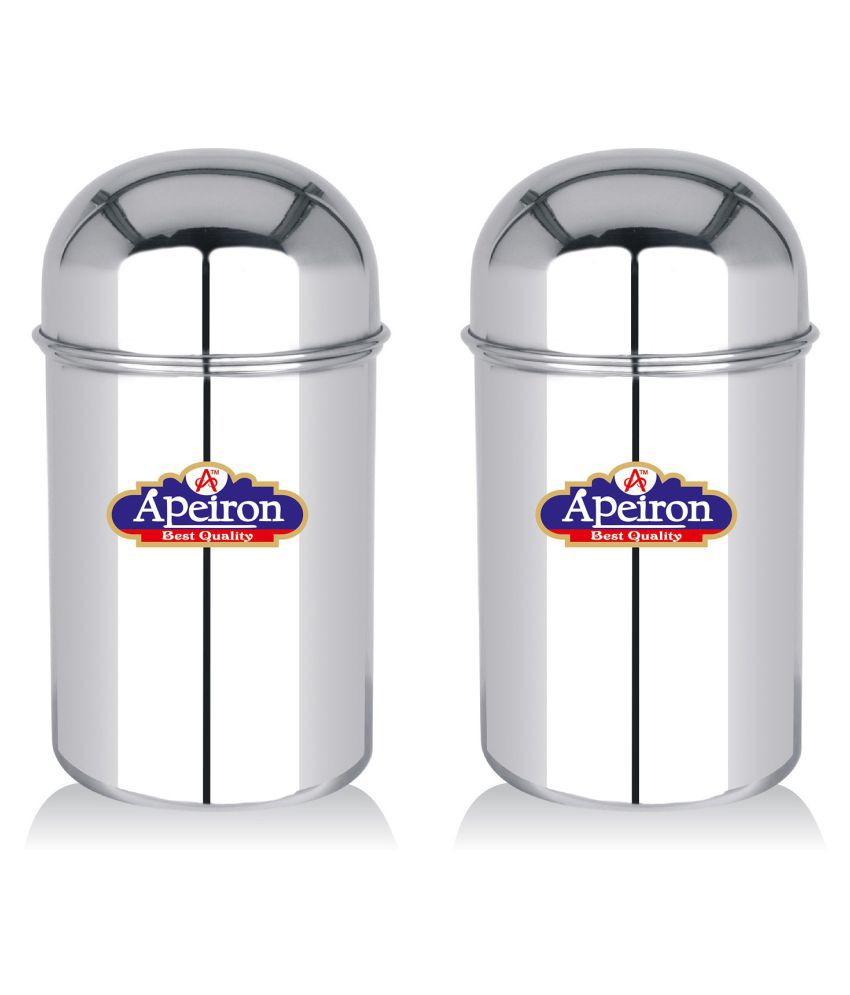     			APEIRON - Steel Silver Utility Container ( Set of 2 - 750 )