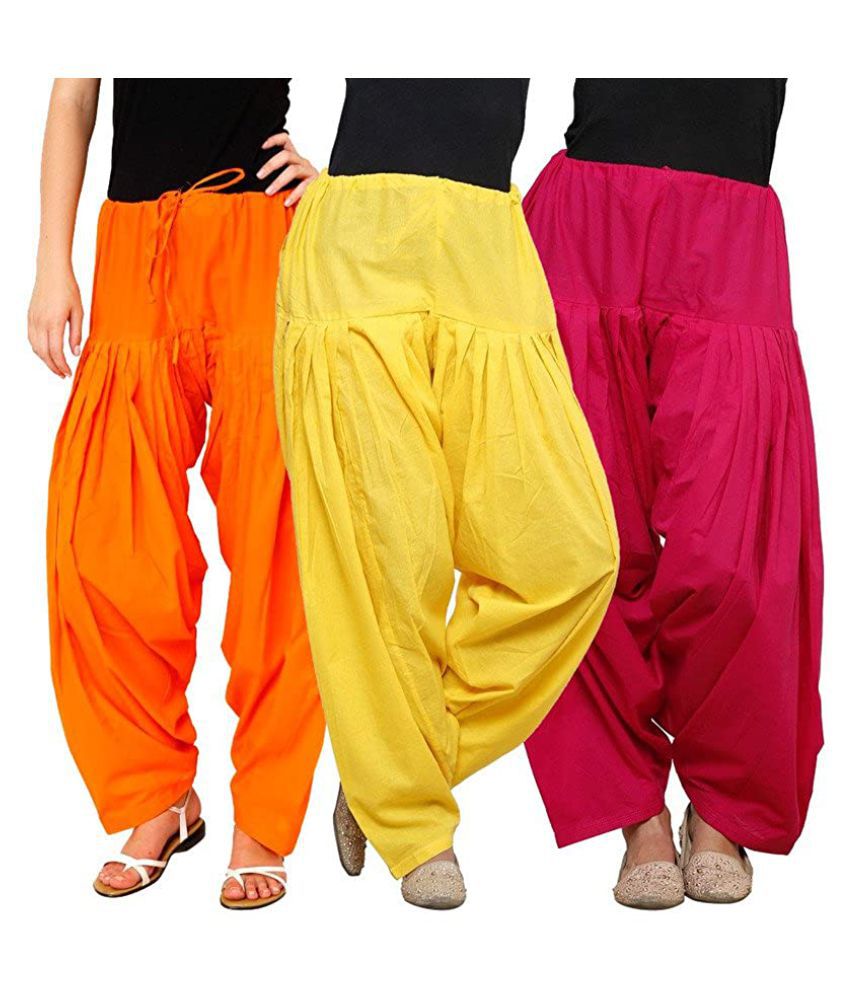 NumBrave  Multicolor Viscose Womens Semi Patiala Salwar  Pack of 2   Price in India  Buy NumBrave  Multicolor Viscose Womens Semi Patiala  Salwar  Pack of 2  Online at Snapdeal