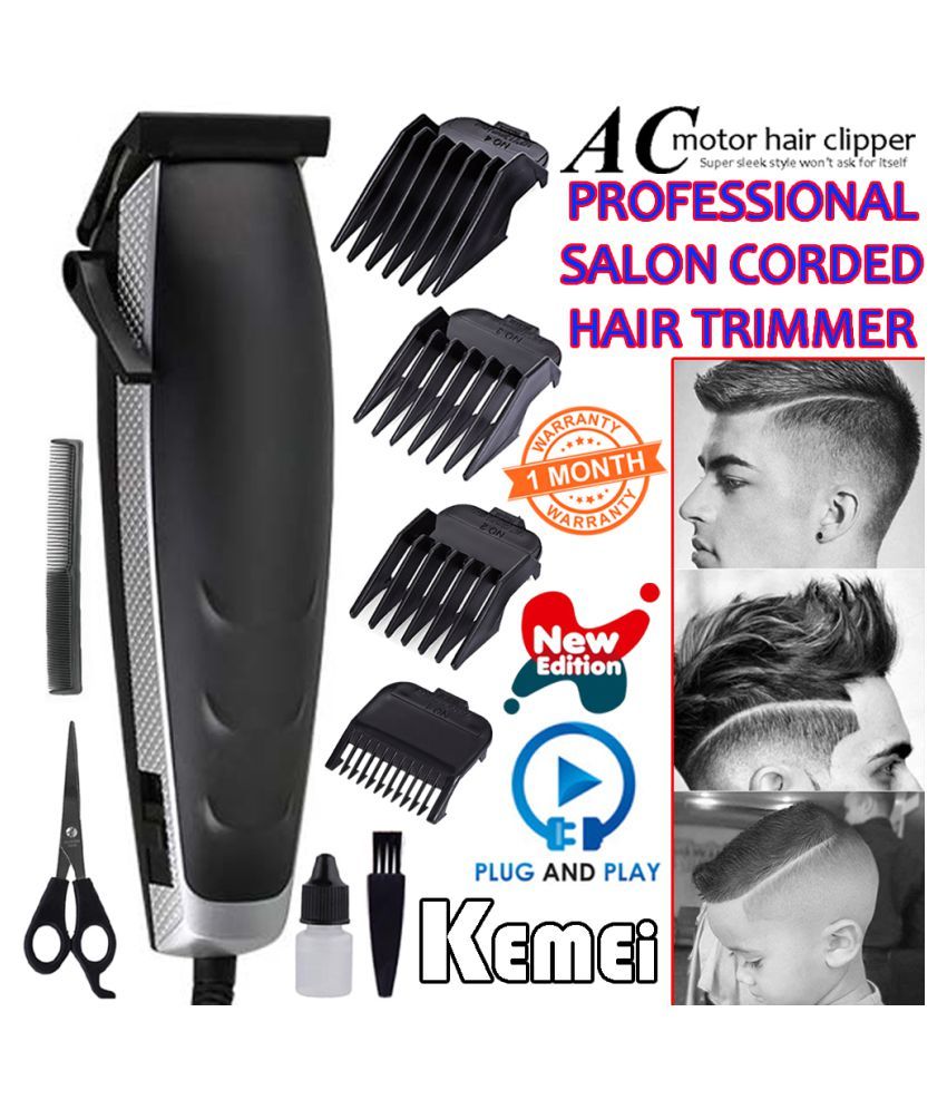 Kemei Corded Beard Mustache Trimmer Waterproof Powerful Hair Clipper