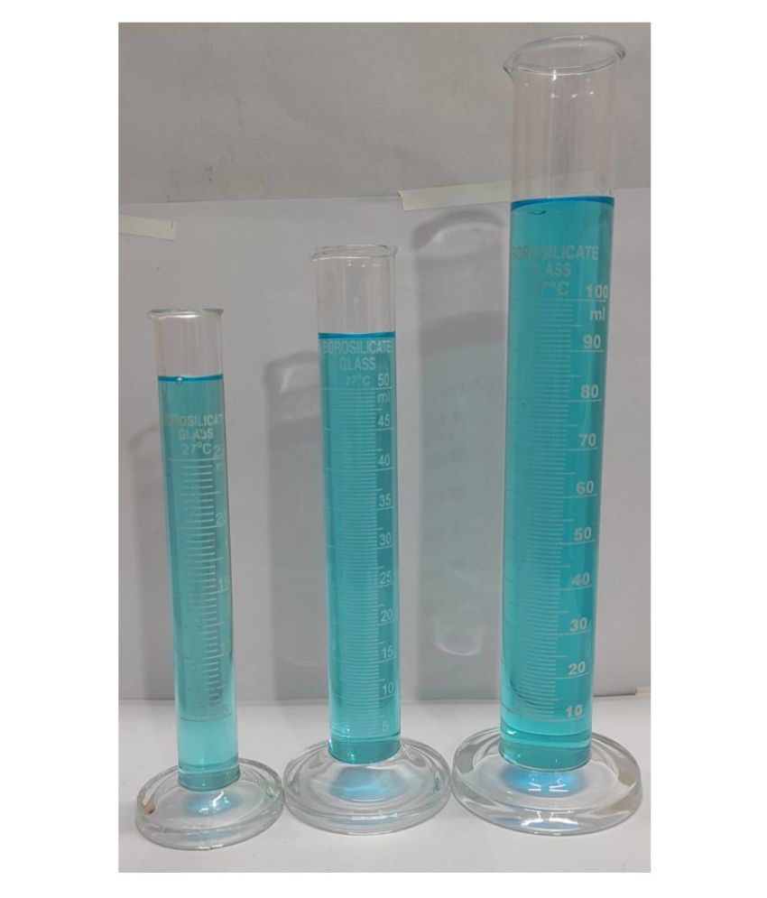     			LABOGENS Borosilicate Glass Measuring Cylinder  25ml,50ml,100ml  (pack of 3pcs )