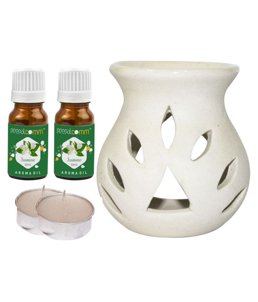     			Peepalcomm Ceramic Aroma Oils & Diffusers Set - Pack of 5