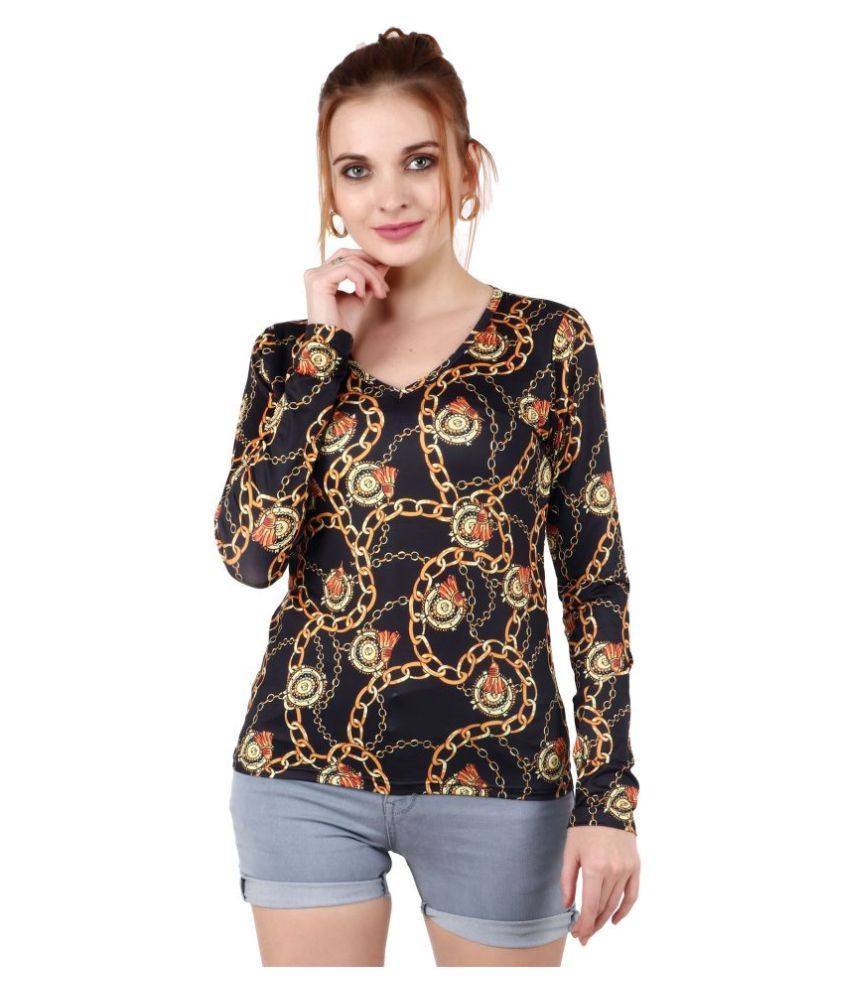     			POPWINGS Polyester Regular Tops - Multicolor