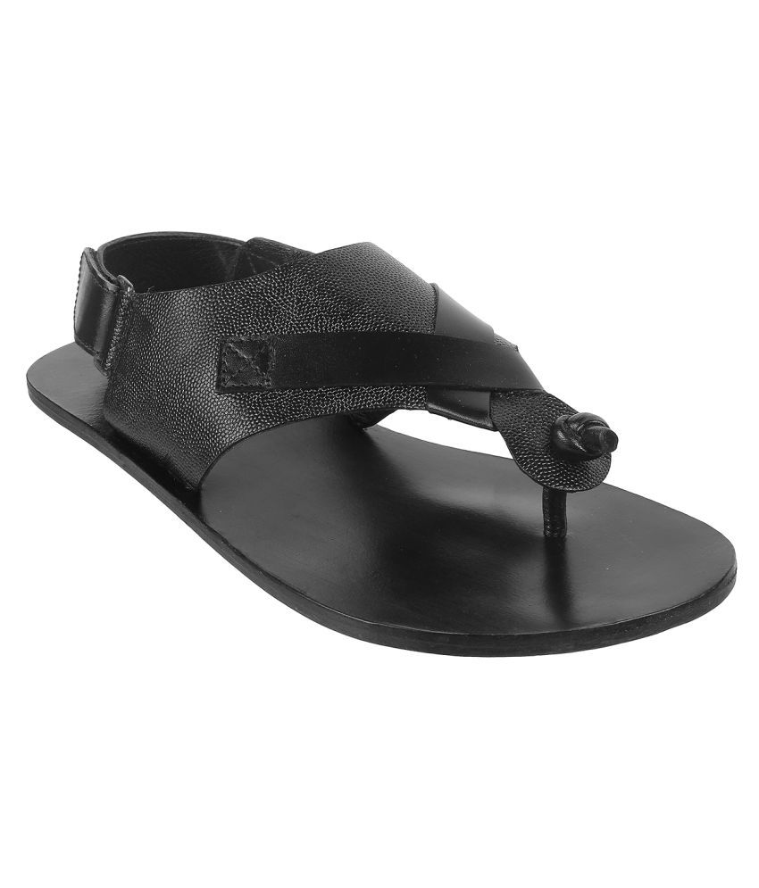 mochi black sandals