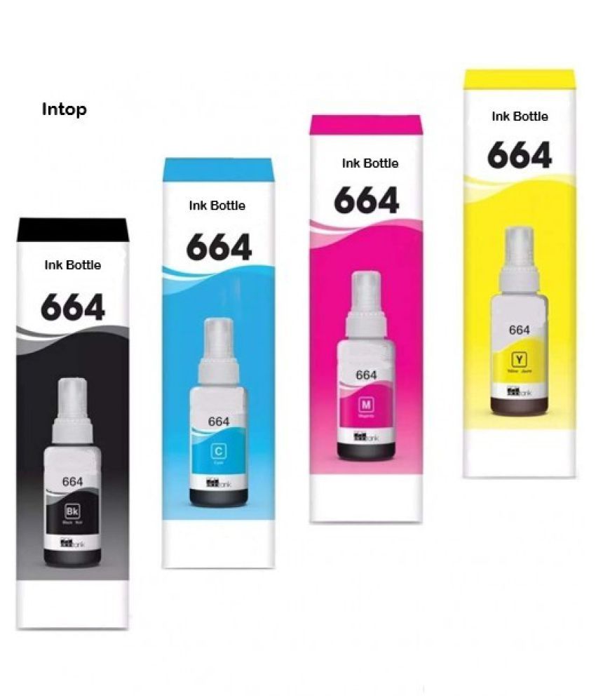 intop T6641 Ink Multicolor Pack of 4 Ink bottle for Epson Printer Buy