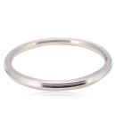 KESAR ZEMS Stainless Steel Kada White Bracelet for Men-A (Size:2.9 Inch)