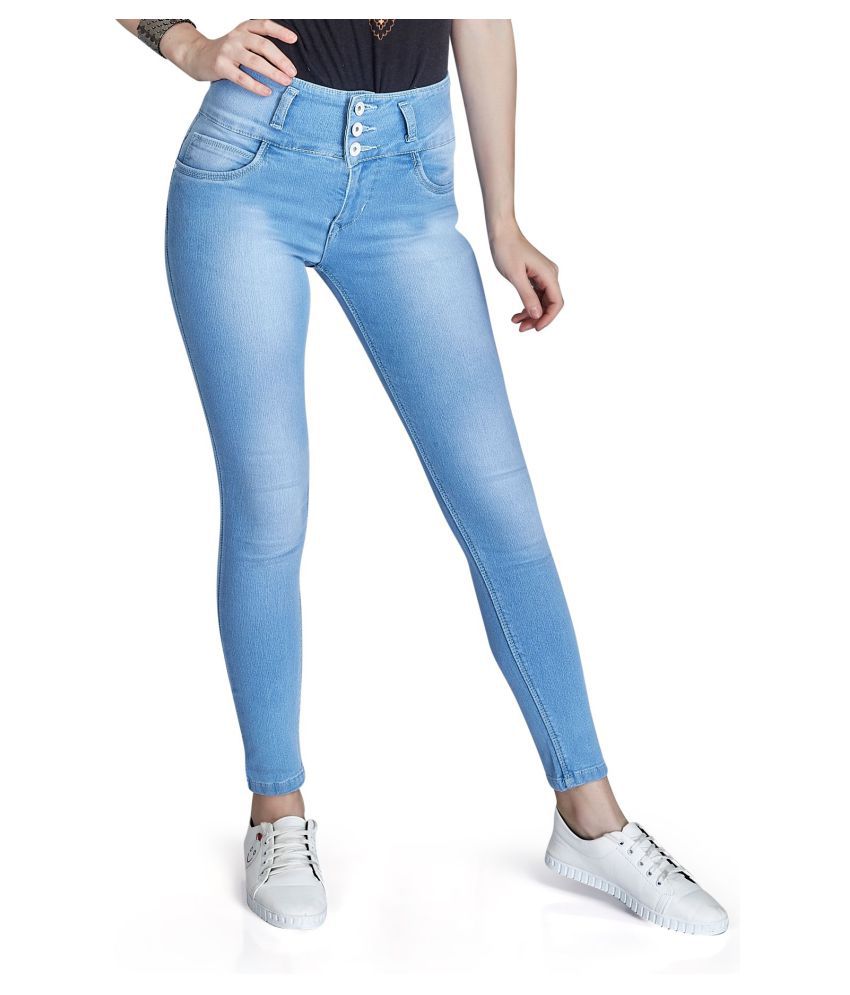 Buy Rea-lize Cotton Lycra Jeans - Blue Online at Best Prices in India ...