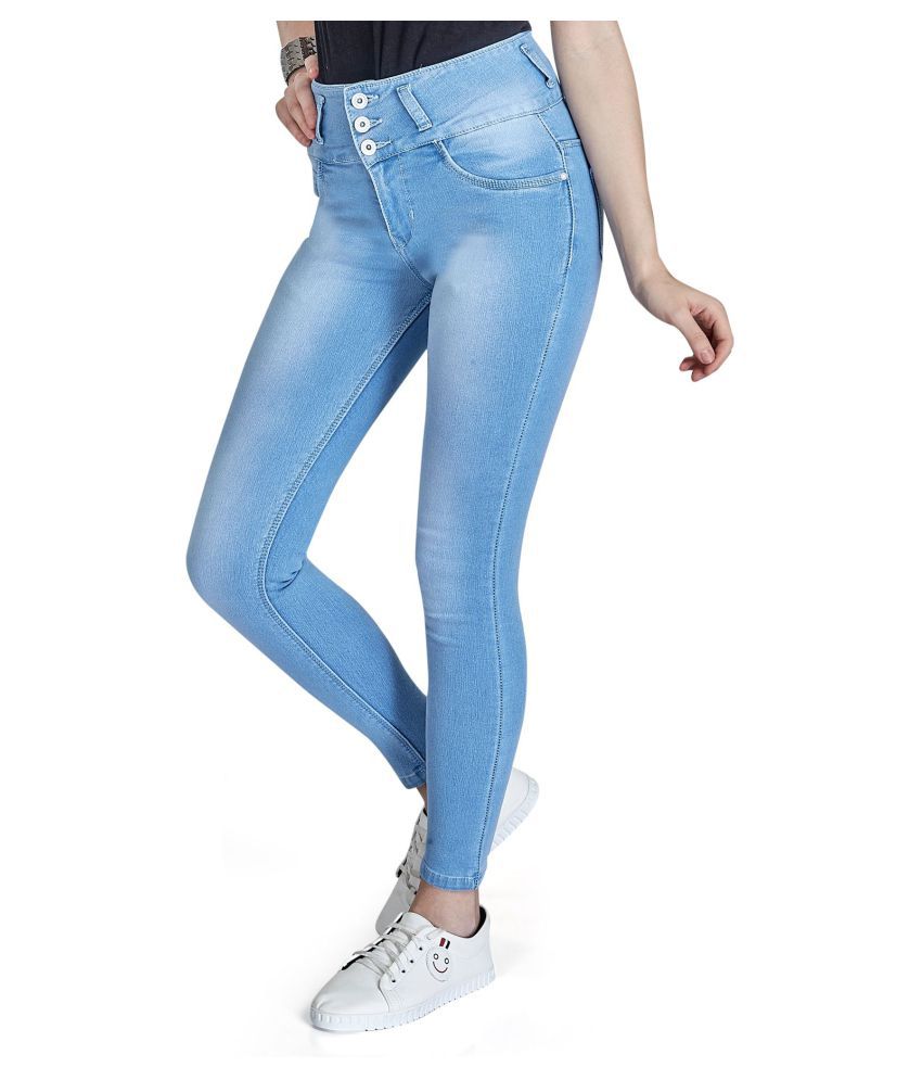 Buy Rea-lize Cotton Lycra Jeans - Blue Online at Best Prices in India ...