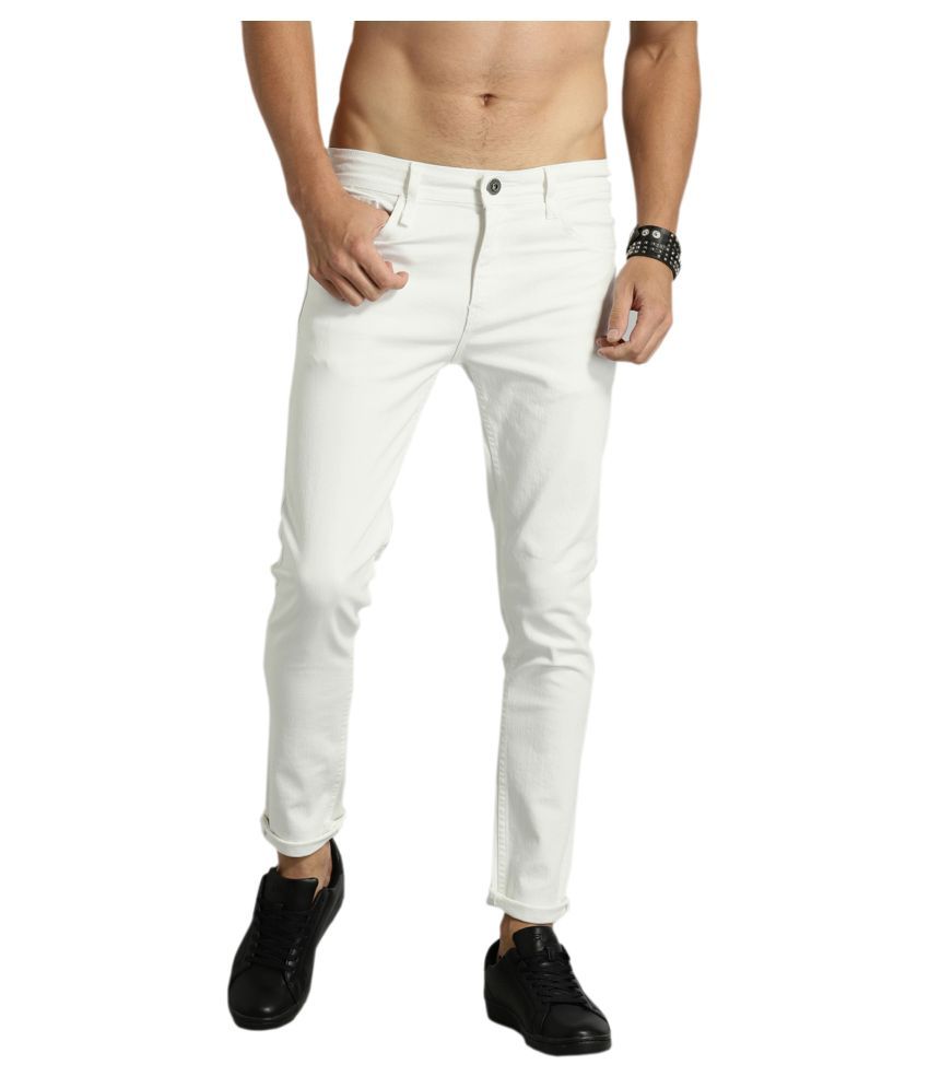     			Lawson - White Cotton Blend Skinny Fit Men's Jeans ( Pack of 1 )