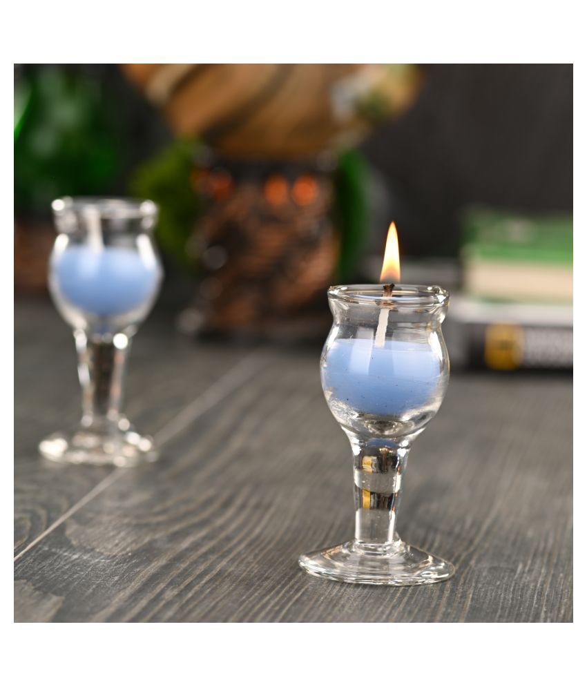     			AFAST Blue Jar Candle - Pack of 6