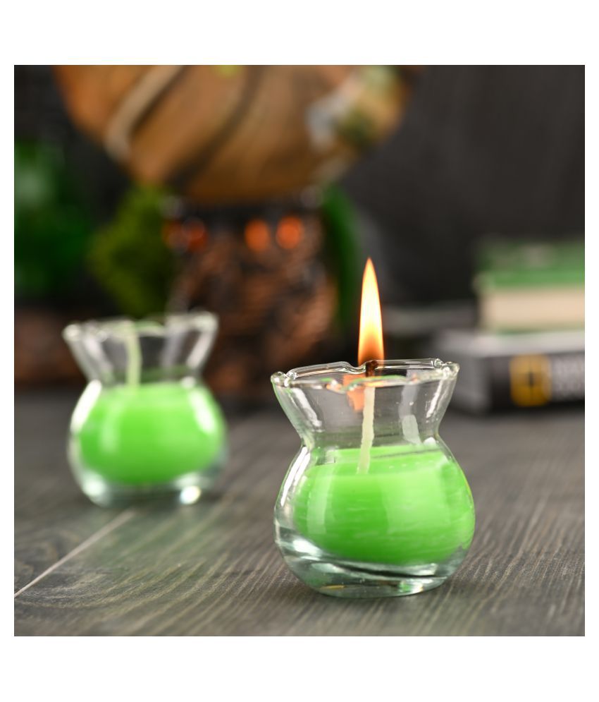     			AFAST Green Jar Candle - Pack of 5