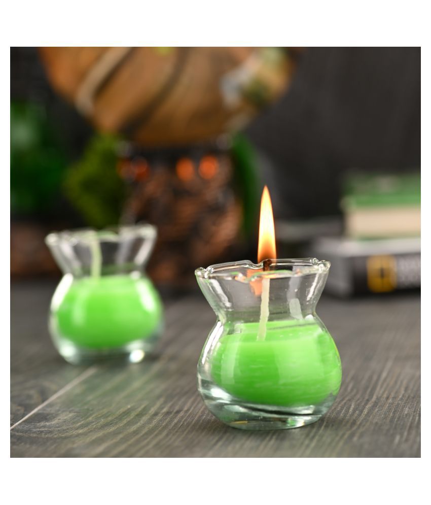     			AFAST Green Jar Candle - Pack of 6