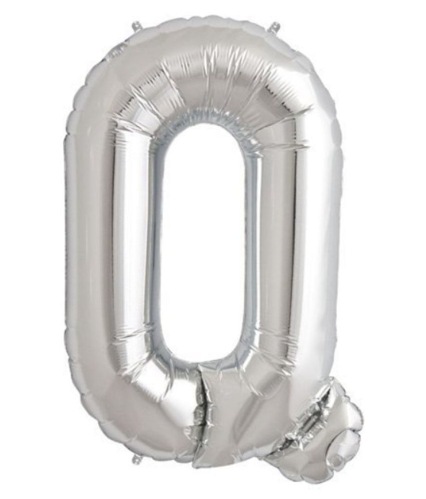     			Blooms Unique Alphabet Foil Balloon - Q (Silver)