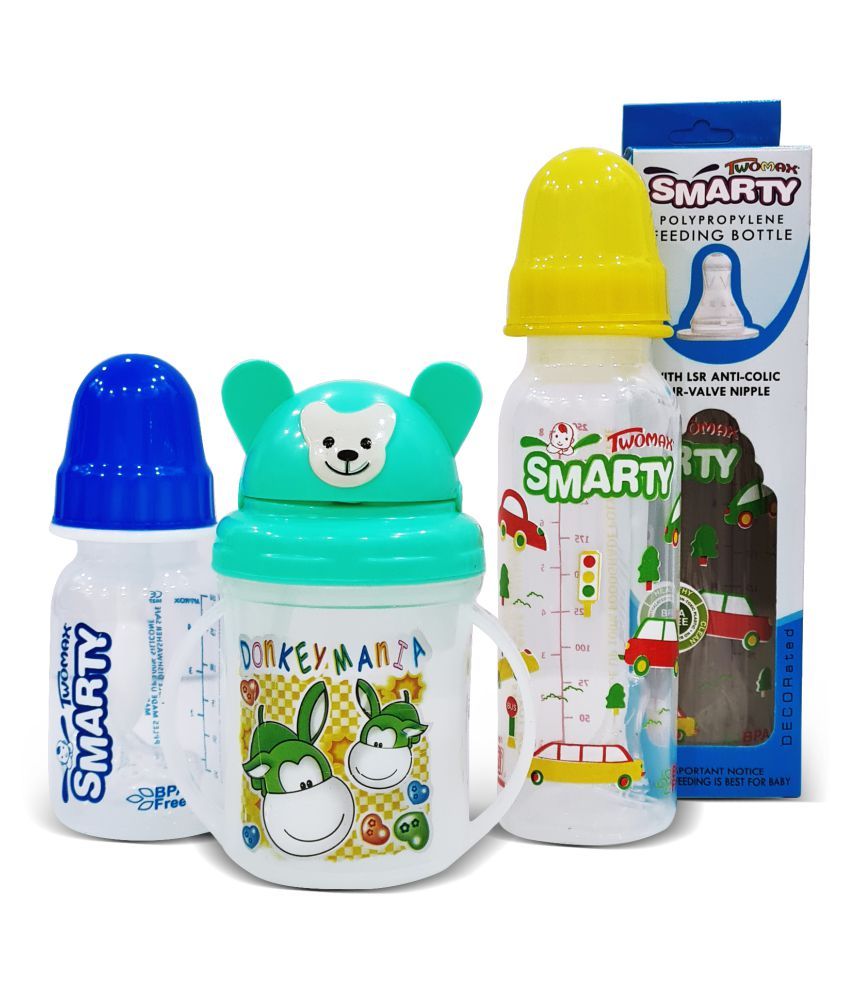 Combo Set of SmartyTwomax BPA free Baby Feeding Bottle Buy Combo Set
