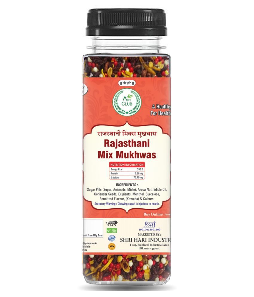 AGRICLUB Rajasthani Mix Mukhwas Mint 100 gm Pack of 2