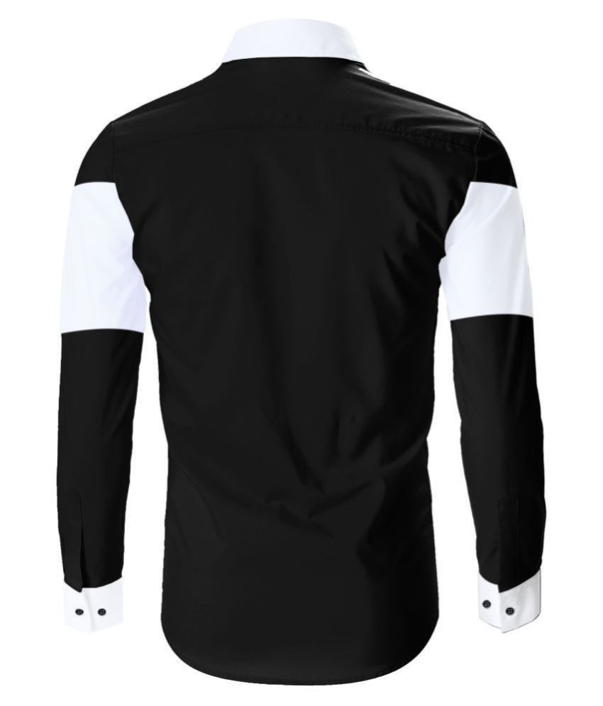 BOOMRISER 100 Percent Cotton Black Shirt - Buy BOOMRISER 100 Percent ...