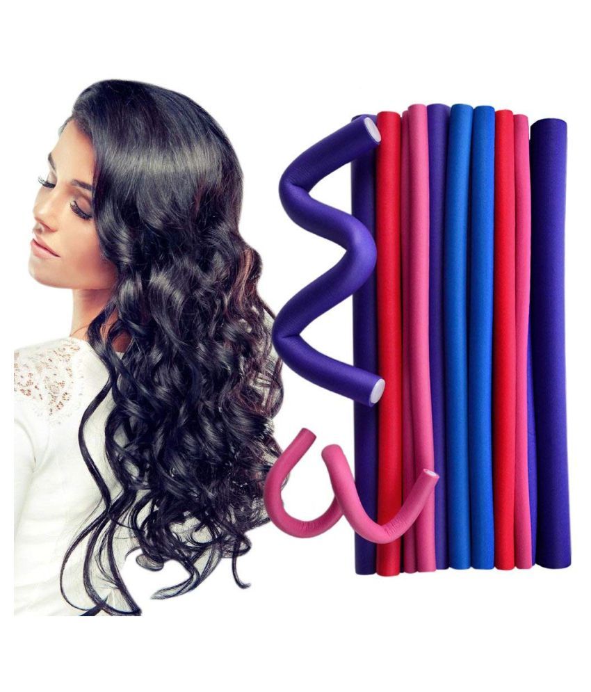 TZI Magic Hair Foam Rollers 12 pc TZI Magic Hair Foam Rollers Soft Curl Enhancing Cream 50 gm