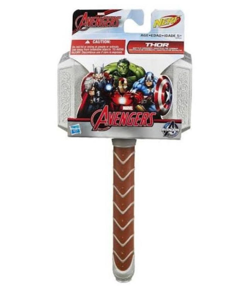 Avengers Thor Battle Hammer Role Play Toy, Accessory Inspired by The ...