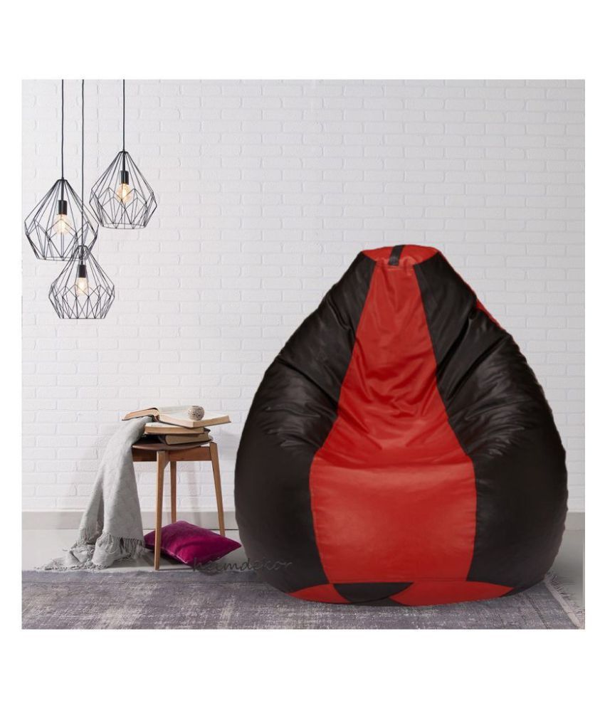 Red amp;Black Bean Bag Cover XXXL