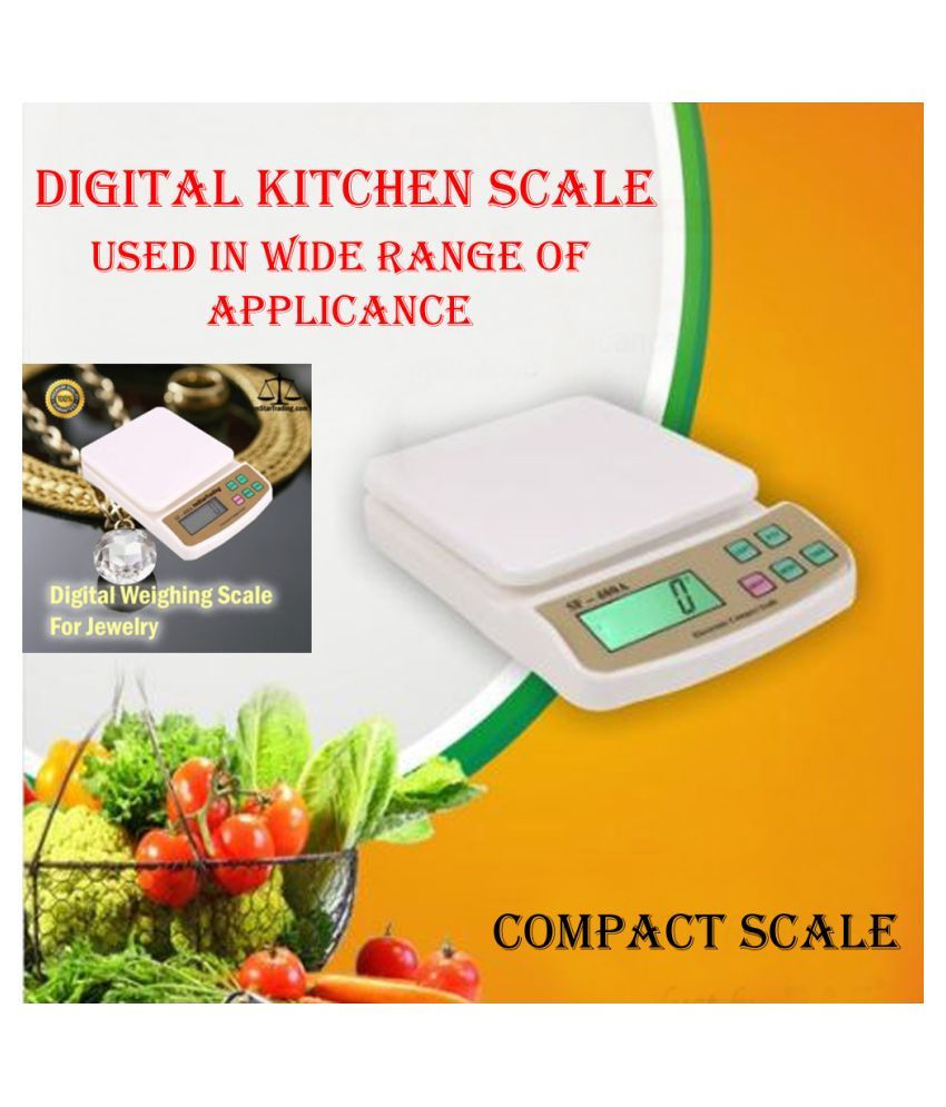 SQ 10 Kg Max Capacity Digital Electronic Kitchen Scale Easy To Use