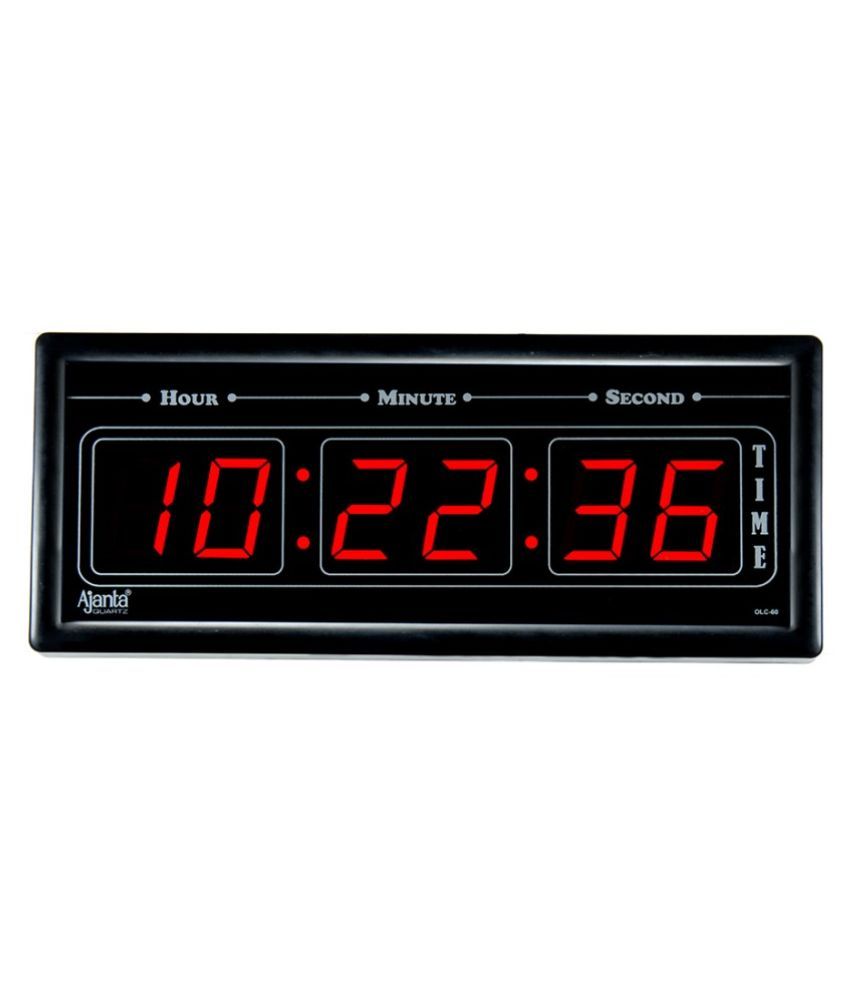 Ajanta Quartz Rectangular Digital Wall Clock ( 4 x 18 cm ) Buy Ajanta