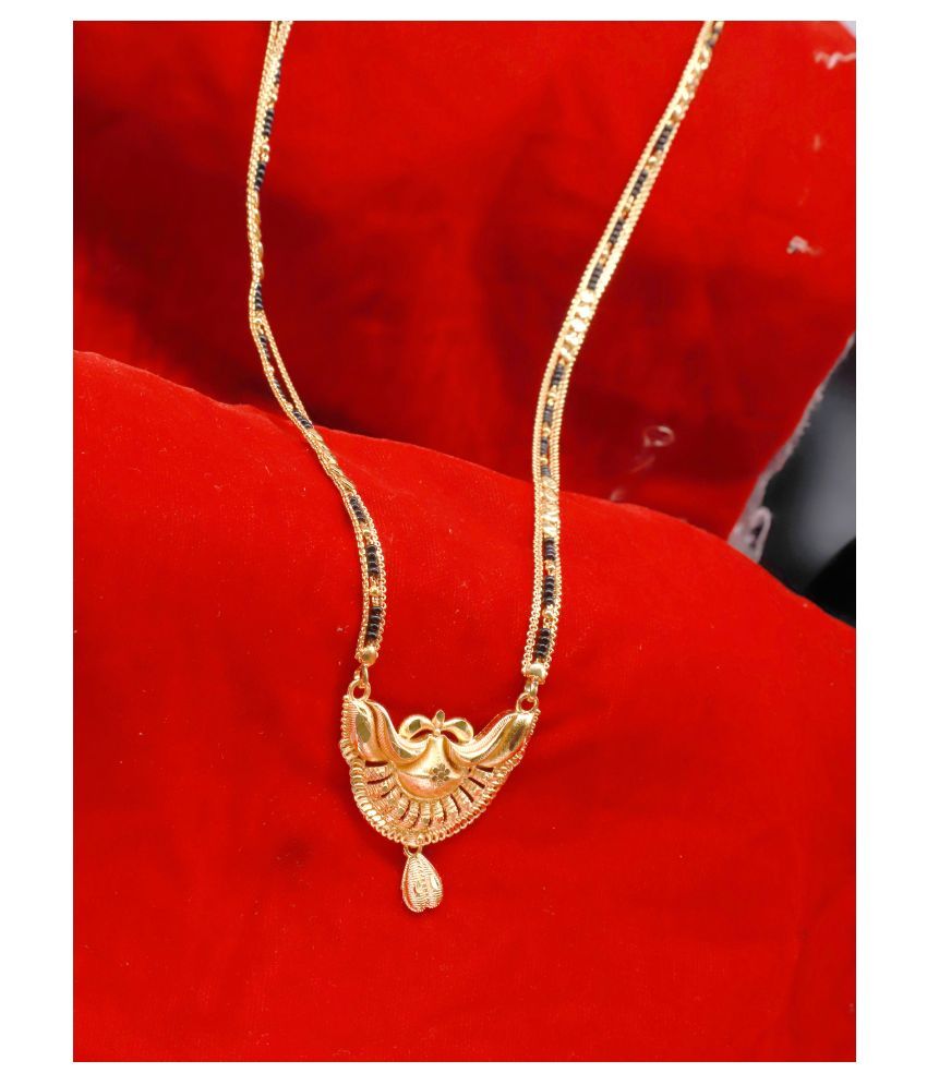     			Shankhraj Mall Gold Plated Letest & Designer Mangalsutra For Women-