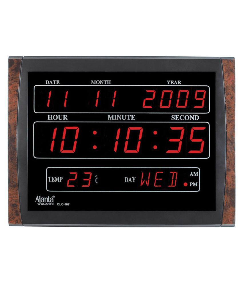 ajanta quartz digital wall clock