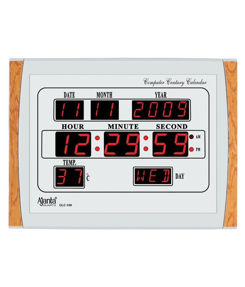 ajanta quartz digital wall clock