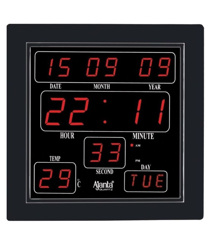 ajanta quartz digital wall clock