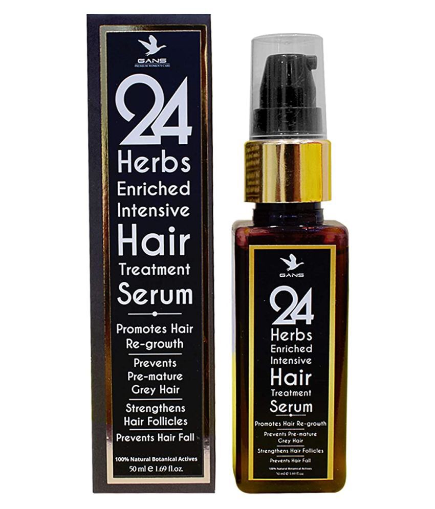 GANS 24 HERBS ENRICHED INTENSIVE HAIR TREATMENT SERUM 50ML: Buy GANS 24  HERBS ENRICHED INTENSIVE HAIR TREATMENT SERUM 50ML at Best Prices in India  - Snapdeal