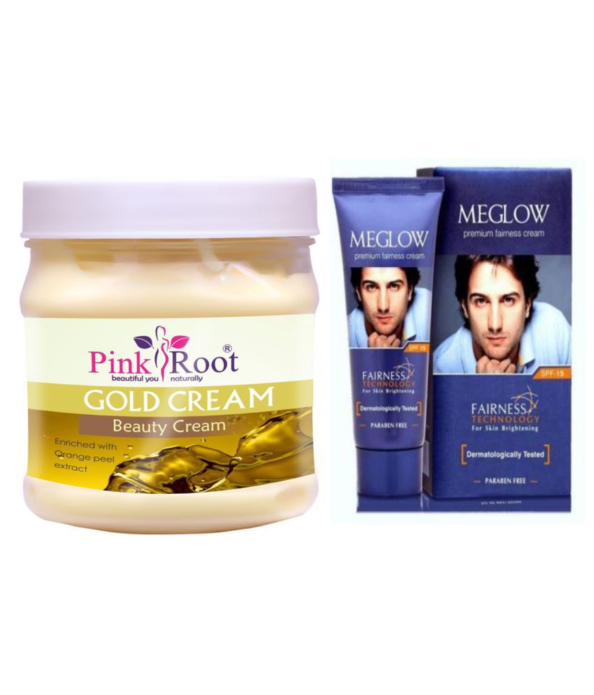 Pink Root Gold Cream 500gm Meglow Men Fairness Cream Day Cream 100 Ml