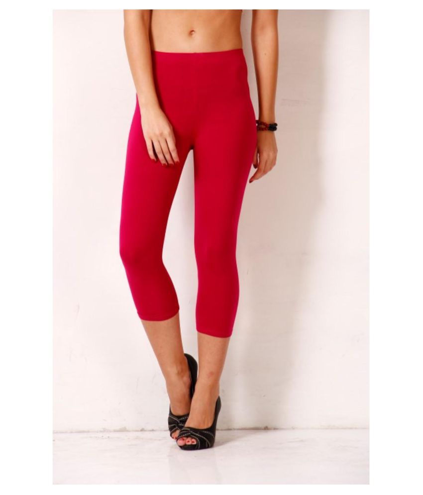 red lycra tights