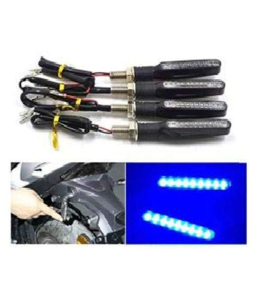Bike KTM Style Sleek Blue High Glow and Power SMD LED Indicators for