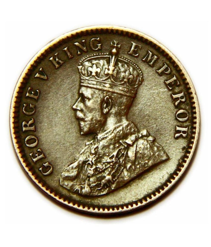 BRITISH INDIA QUARTER ANNA - GEORGE V COPPER COIN - QUALITY COIN