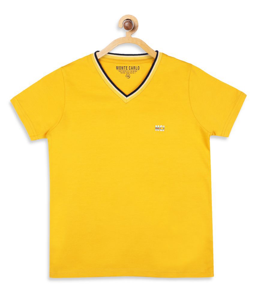Monte Carlo Yellow Coloured Boys T-Shirt
